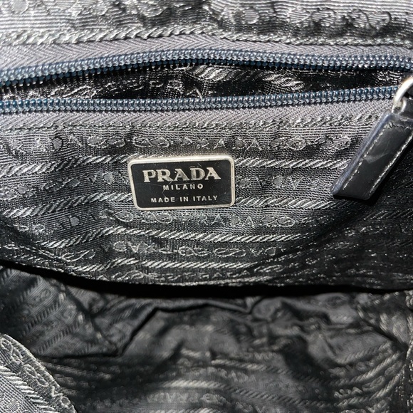 Black Vintage Prada Tessuto Nylon Backpack Unisex (Small Size) w/ AD COA main image 13